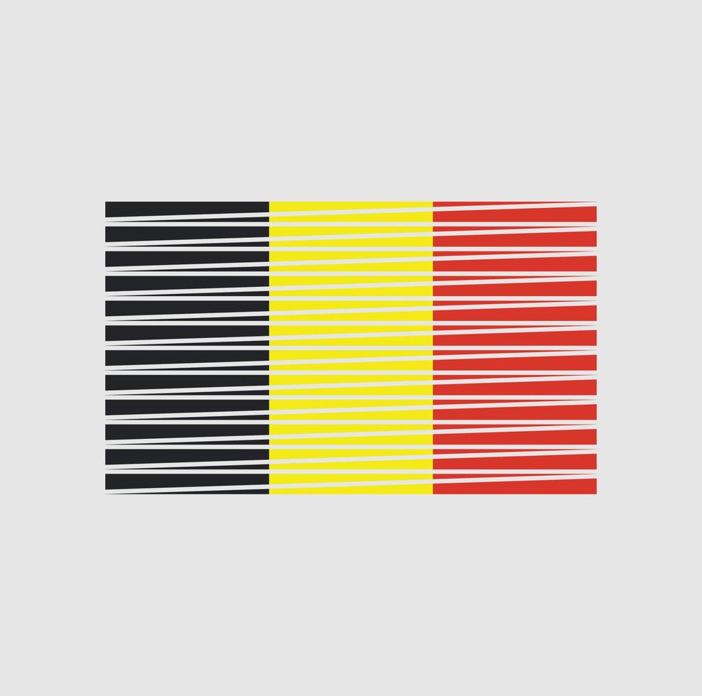 Belgium Flag Brush. National Flag vector