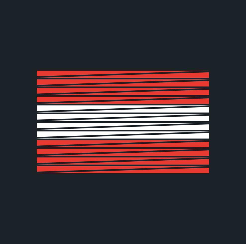 pincel de bandera de austria. bandera nacional vector