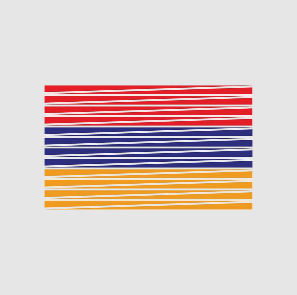 Armenia Flag Brush. National Flag vector
