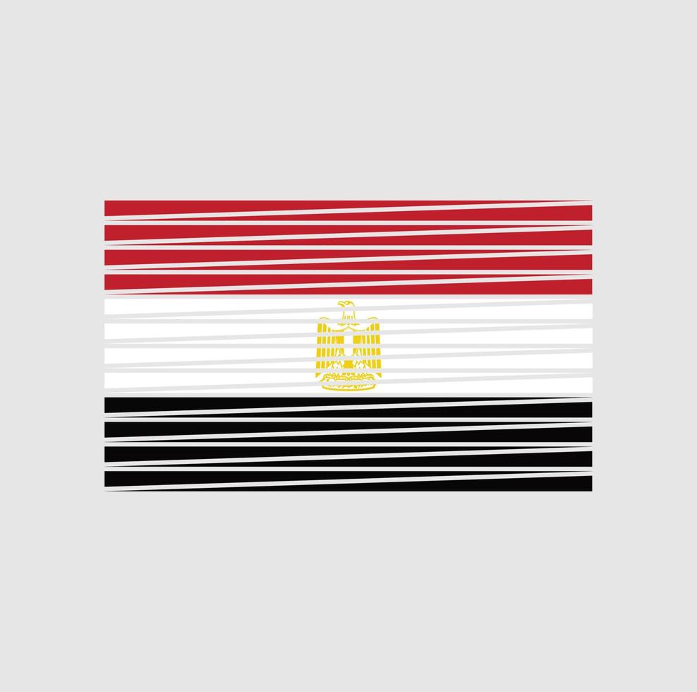 Egypt Flag Brush. National Flag vector