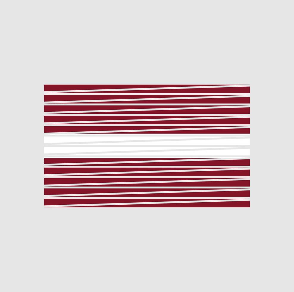 Latvia Flag Brush. National Flag vector