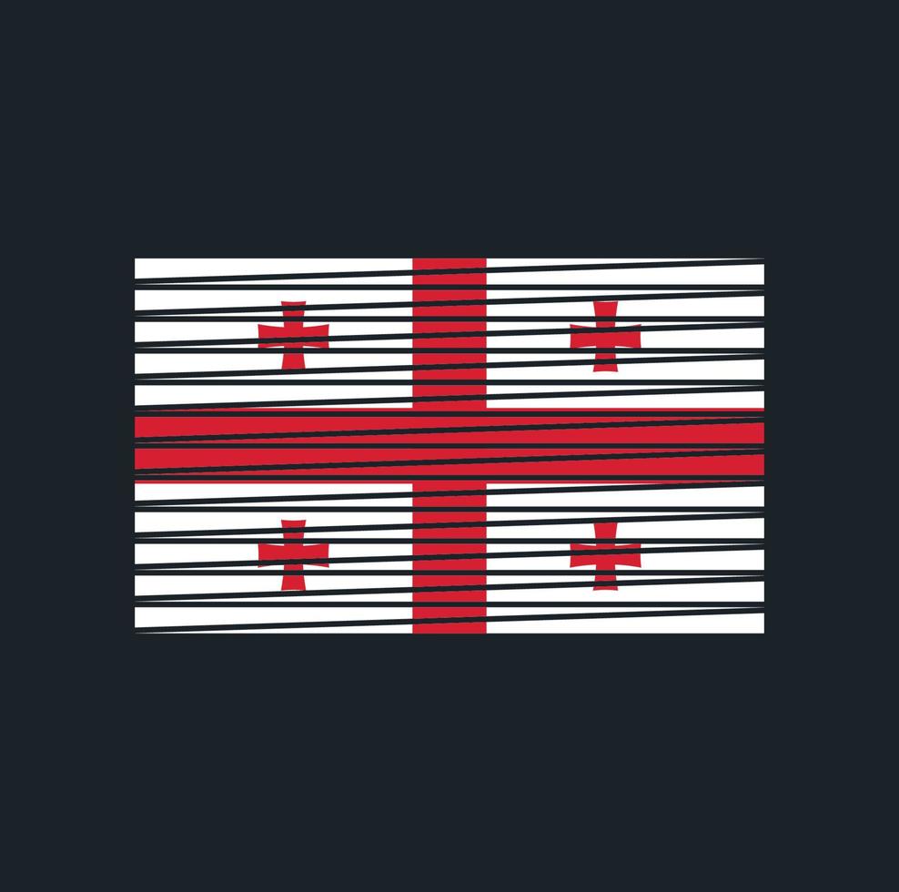 Georgia Flag Brush. National Flag vector
