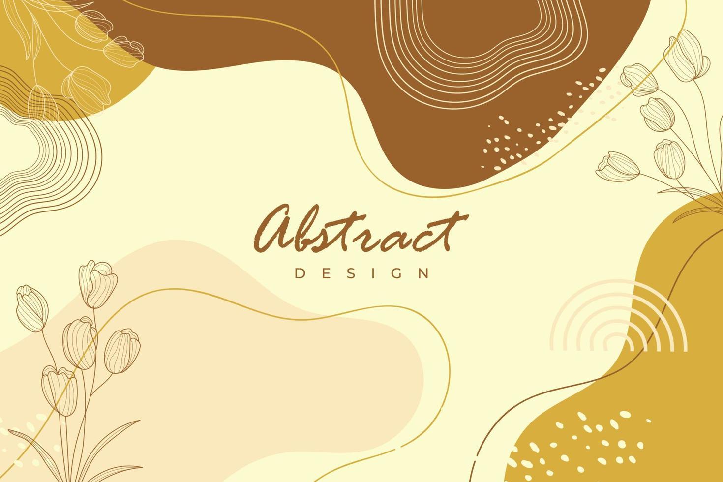 Abstract background minimalist drawing collection vector