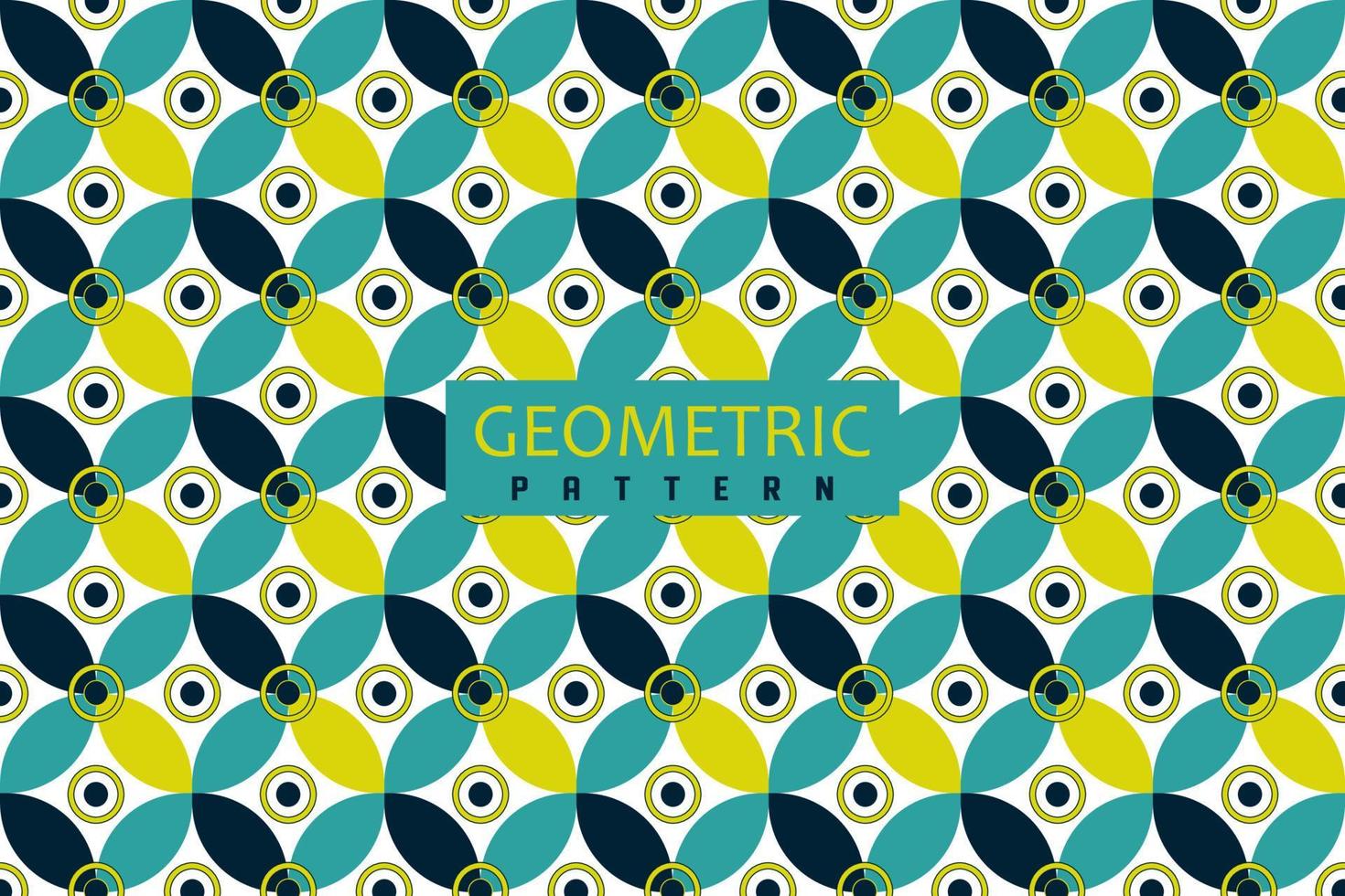 Geometric color pattern design collection vector