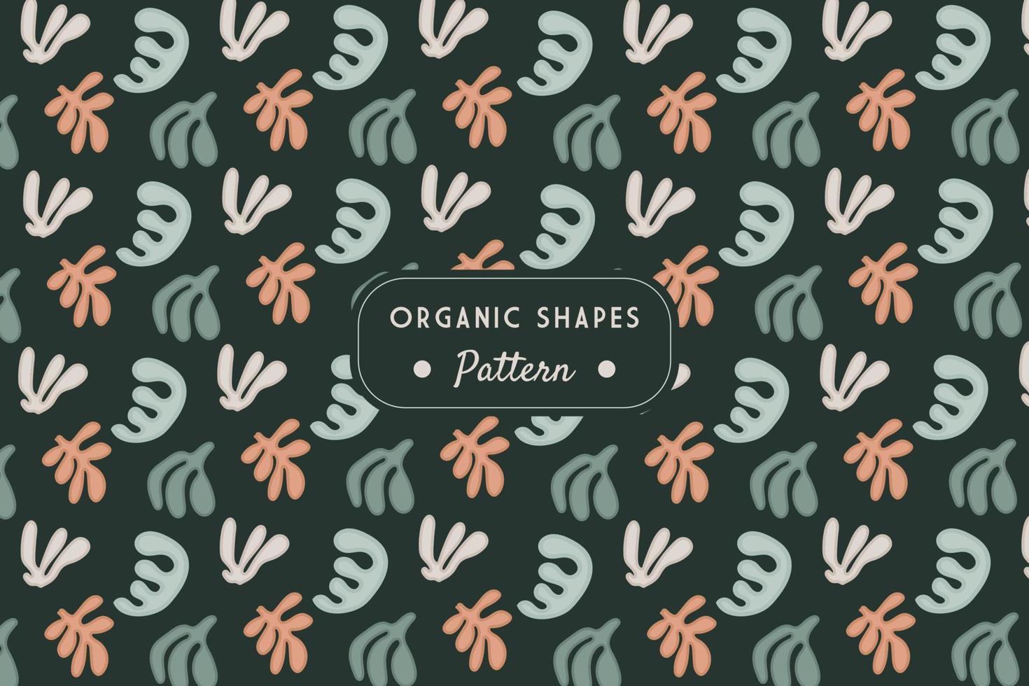 abstract organic shapes seamless pattern background vector