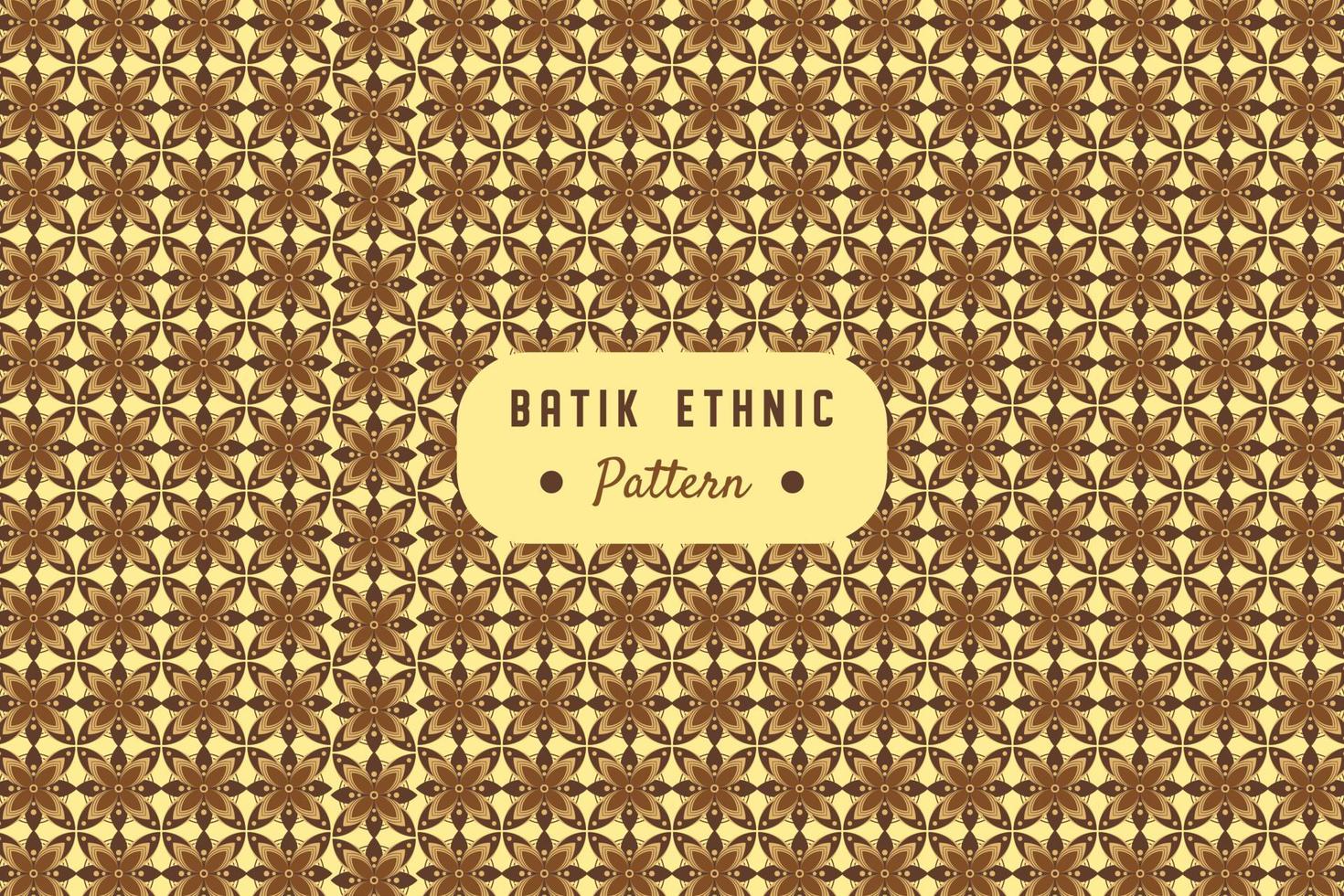 Abstract batik ethnic seamless pattern background design vector