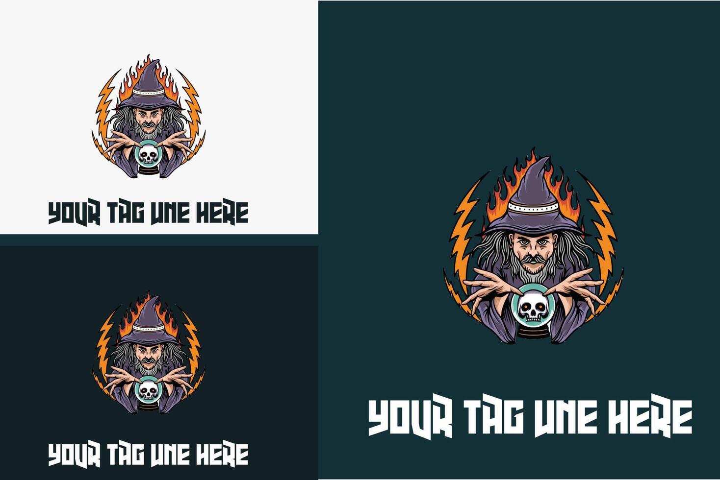 artwork design of witch vector illustration