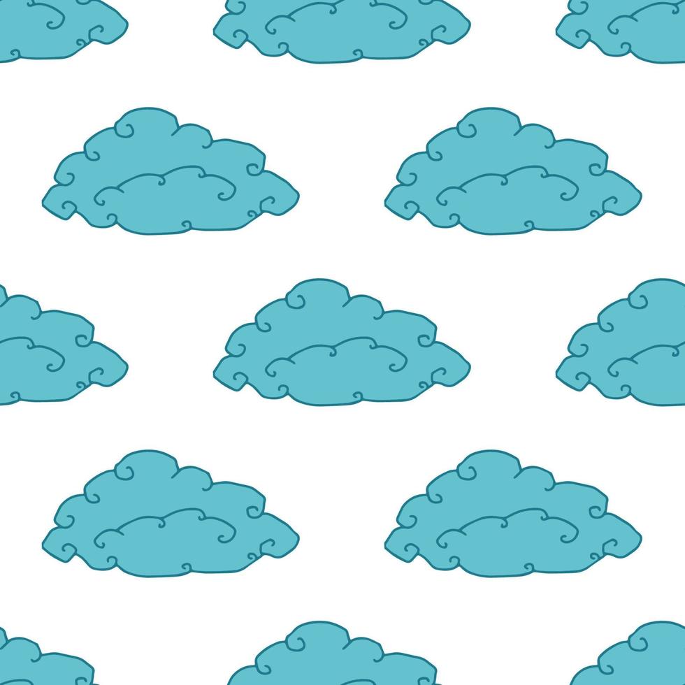 Seamless pattern with clouds. Sky background. vector