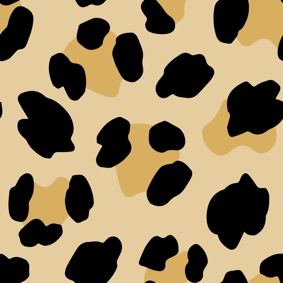 Seamless Pattern With Leopard Stains. vector