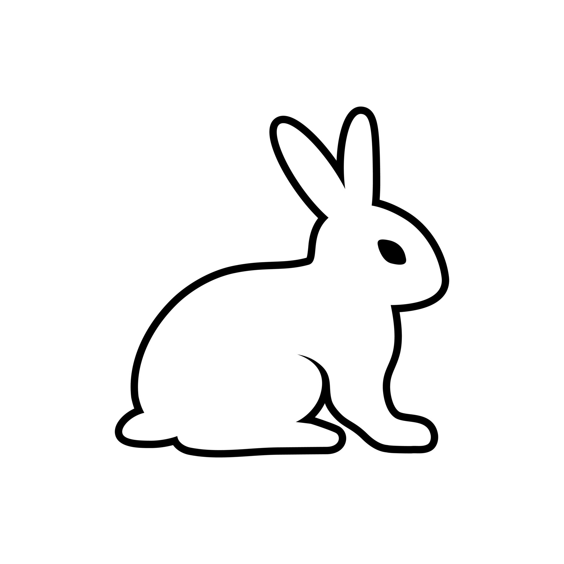 Rabbit. Rabbit illustration. Rabbit vector. Rabbit icon. Animal Rabbit
