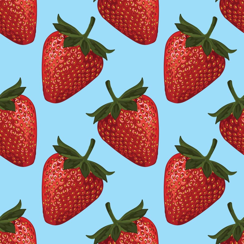 hand draw cute fresh drawing fruits seamless background pattern design vector