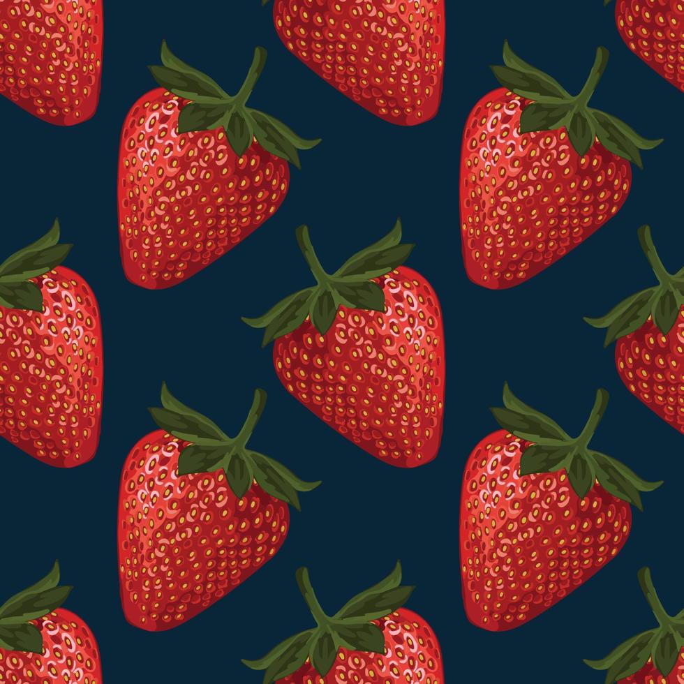 vector de diseño de patrón de fondo sin costuras de frutas frescas y coloridas lindas