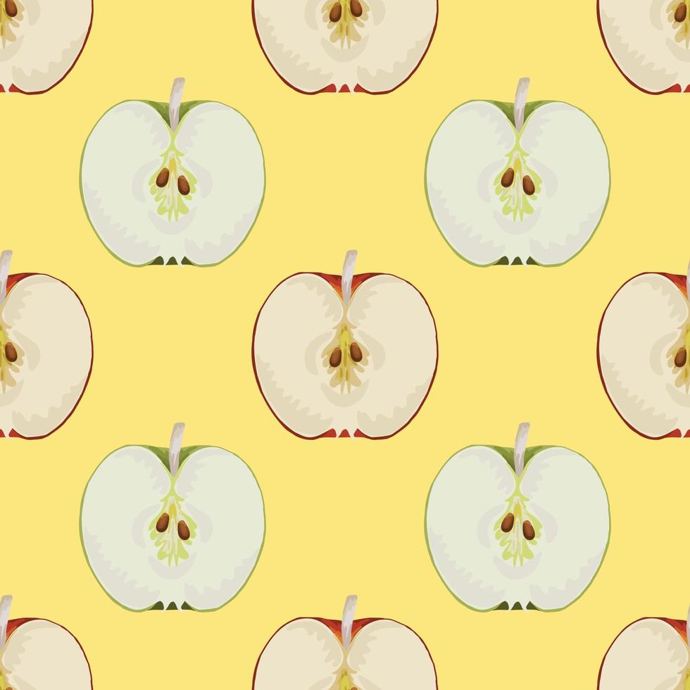 hand draw sweet and fresh fruits drawing pattern art design vector