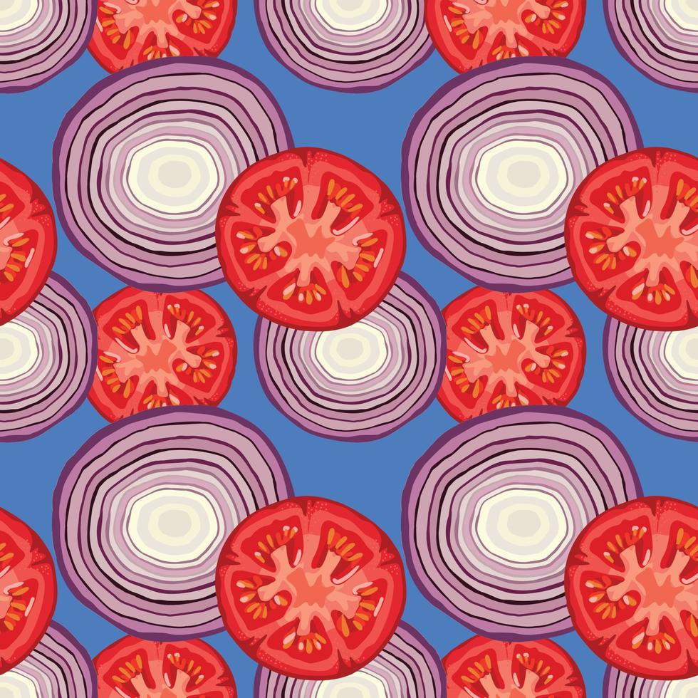 hand draw vegetarain seamless background pattern design vector