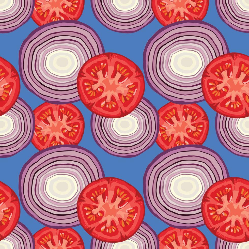 hand draw vegetarain seamless background pattern design vector