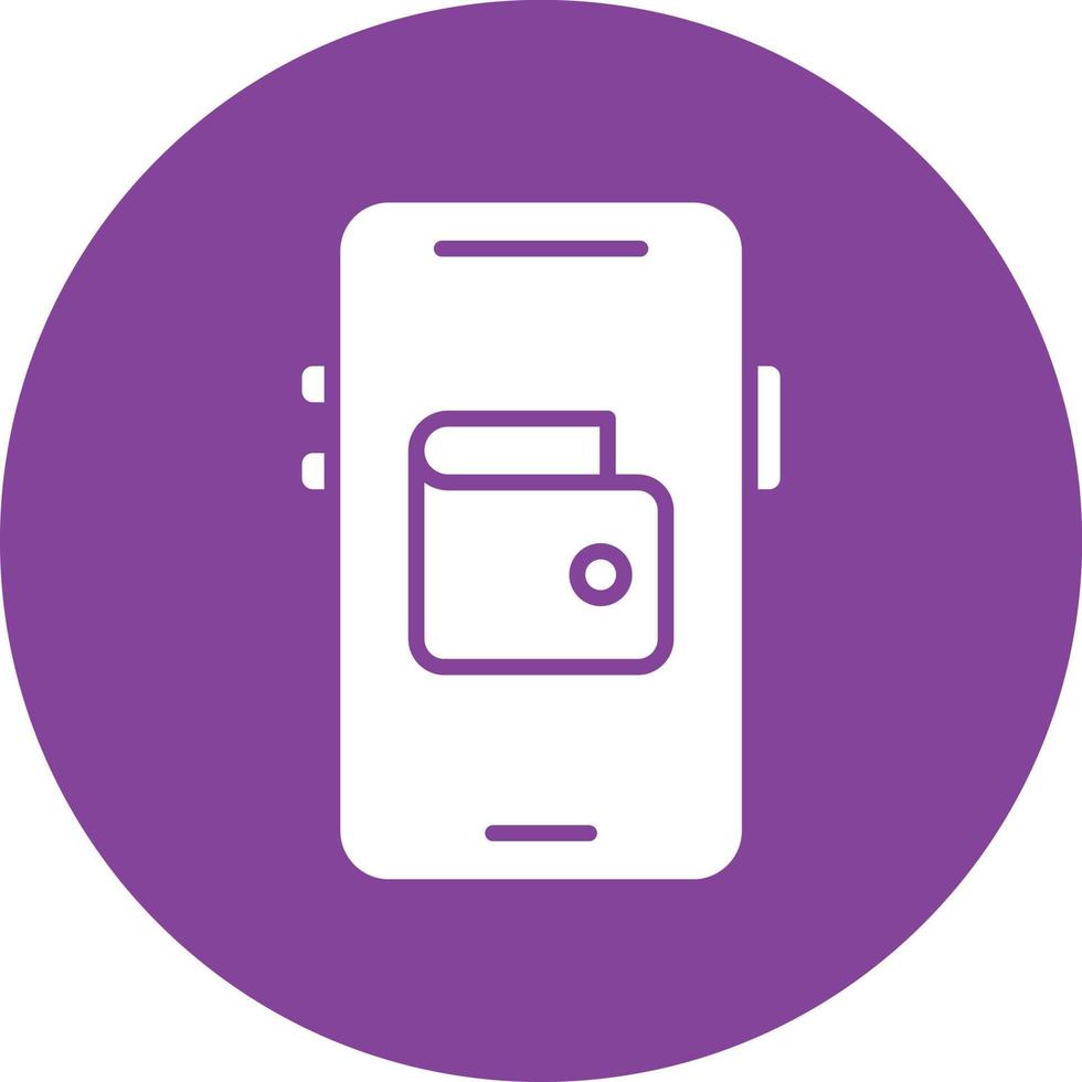 Mobile Wallet Icon Style vector