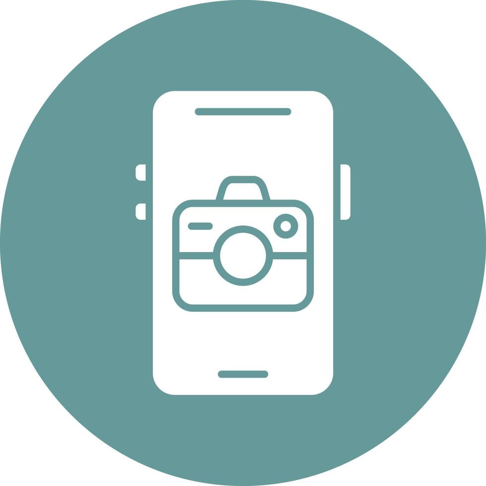 Mobile Camera Icon Style vector
