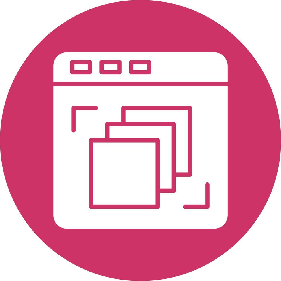 Depth Perception Icon Style vector
