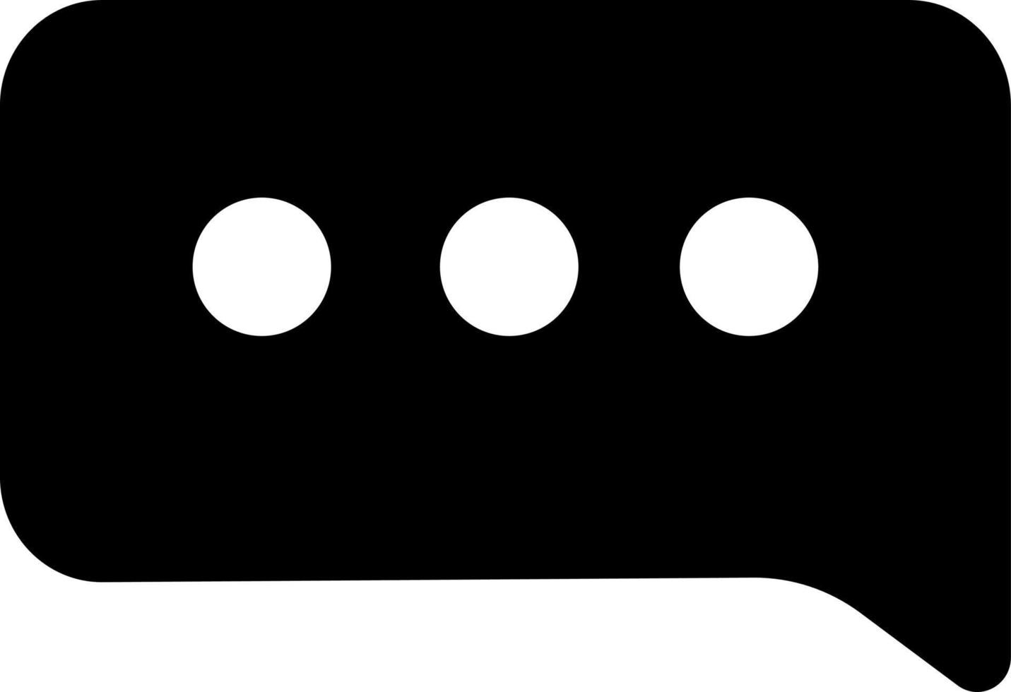 Chat icon, message icon, email icon, black silhouette. Highlighted on a white background. vector