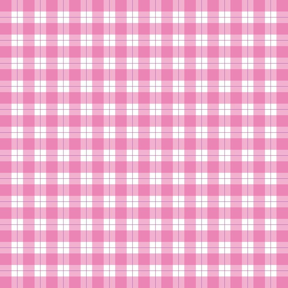 Buffalo pink line plaid tartan background pattern vector