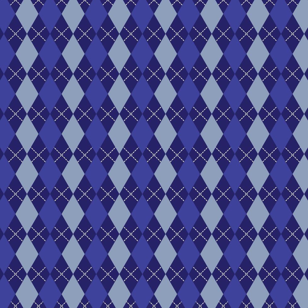seamless geometric diamond pattern with blue shapes vector