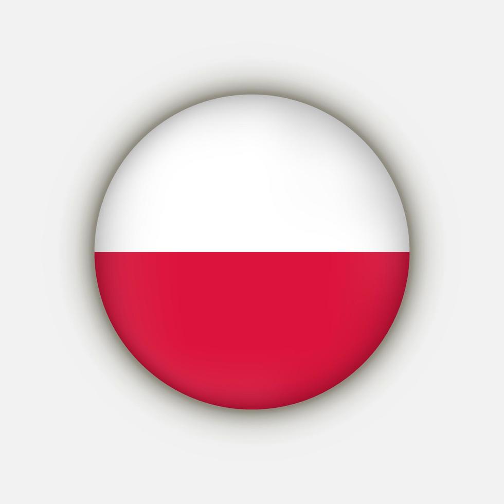 Country Poland. Poland flag. Vector illustration.