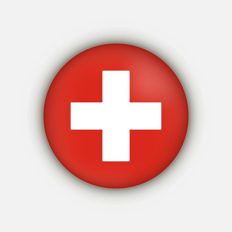Country Switzerland. Switzerland flag. Vector illustration.
