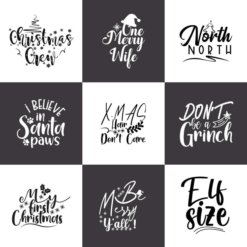 Christmas Bundle Design vector