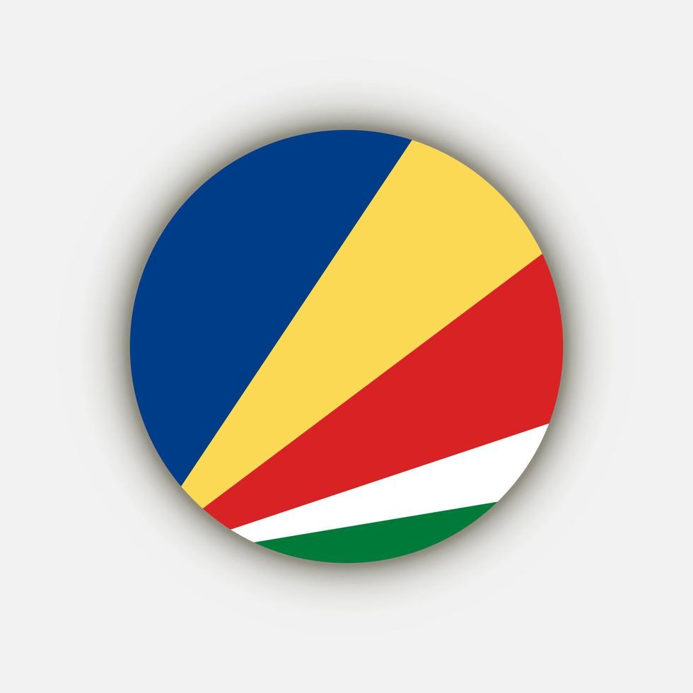 Seychelles del país. bandera de seychelles ilustración vectorial vector