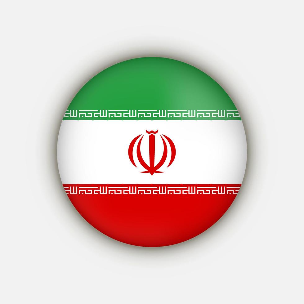 Country Iran. Iran flag. Vector illustration.