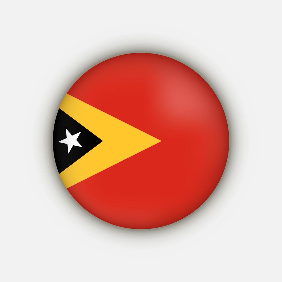 Country East Timor. East Timor flag. Vector illustration.