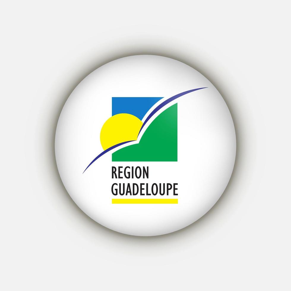 Country Guadeloupe. Guadeloupe flag. Vector illustration.