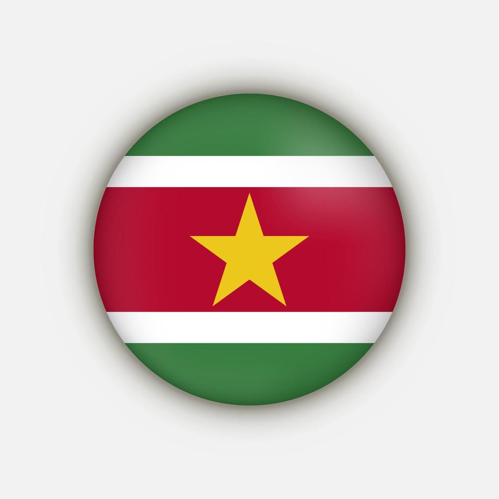 Country Suriname. Suriname flag. Vector illustration.