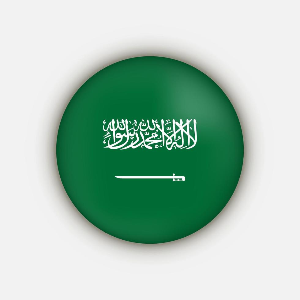 Country Saudi Arabia. Saudi Arabia flag. Vector illustration.