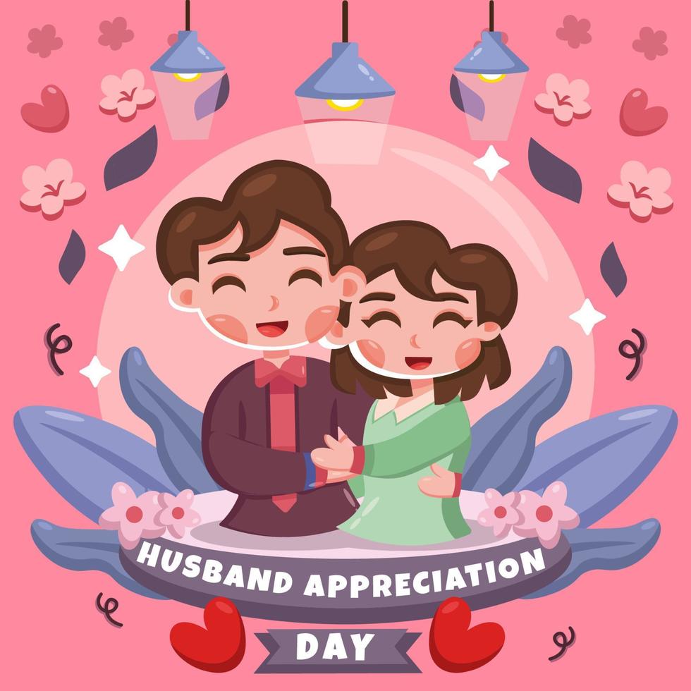 Husband Appreciation Day Celebration vector