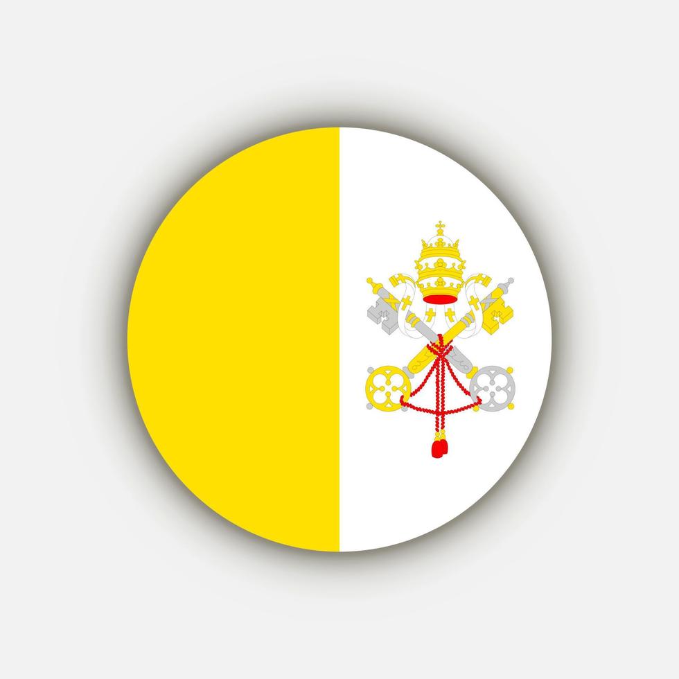 país ciudad del vaticano. bandera de la ciudad del vaticano. ilustración vectorial 6875504