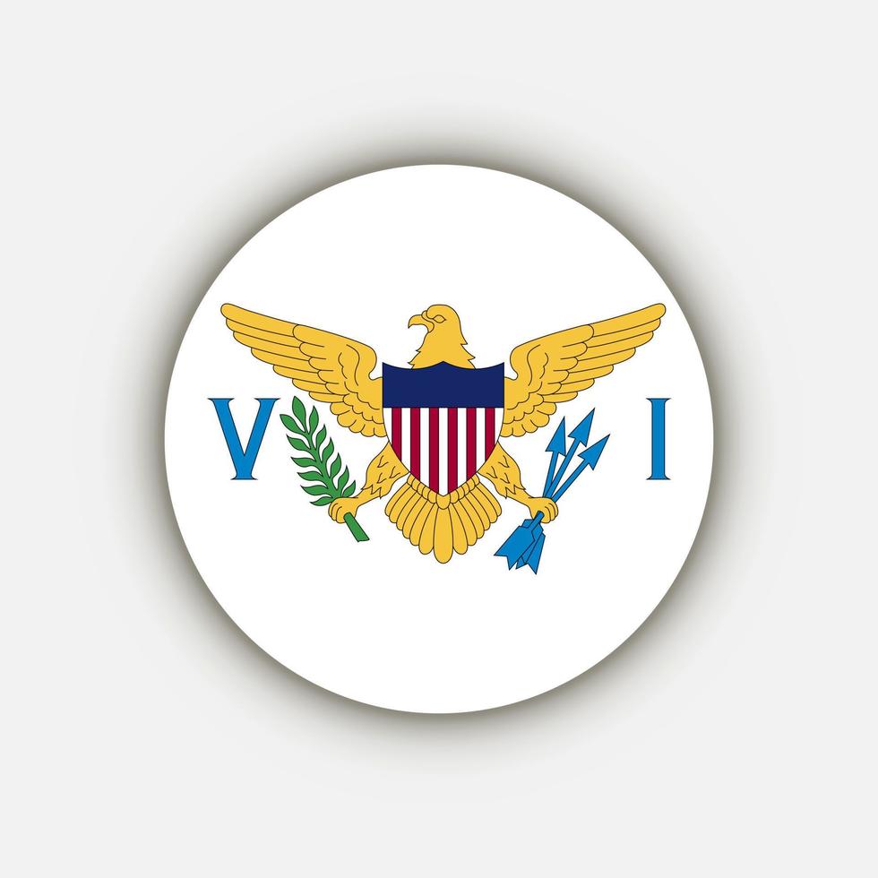 islas vírgenes del país. bandera de islas vírgenes. ilustración vectorial vector