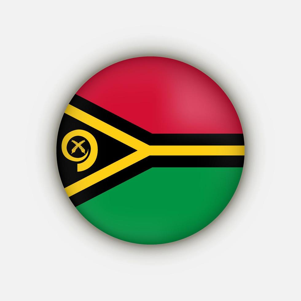 país vanuatu. bandera de vanuatu ilustración vectorial vector