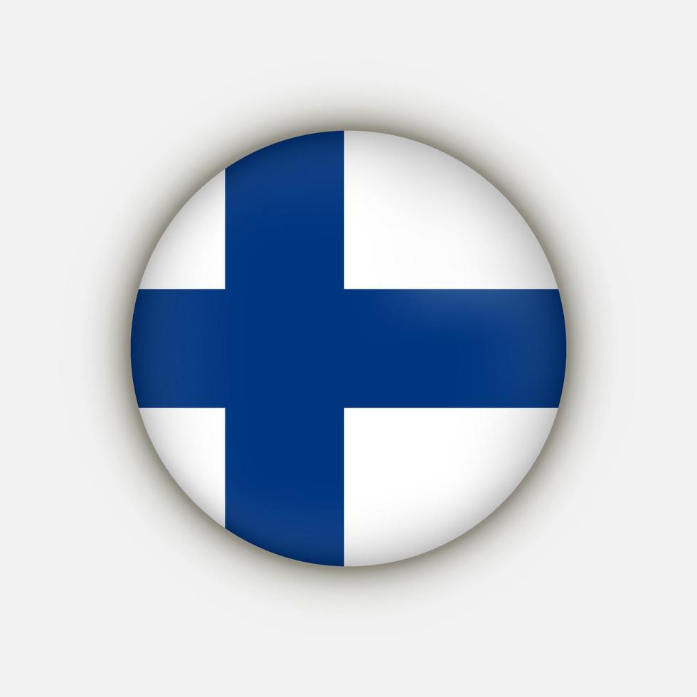 Country Finland. Finland flag. Vector illustration.