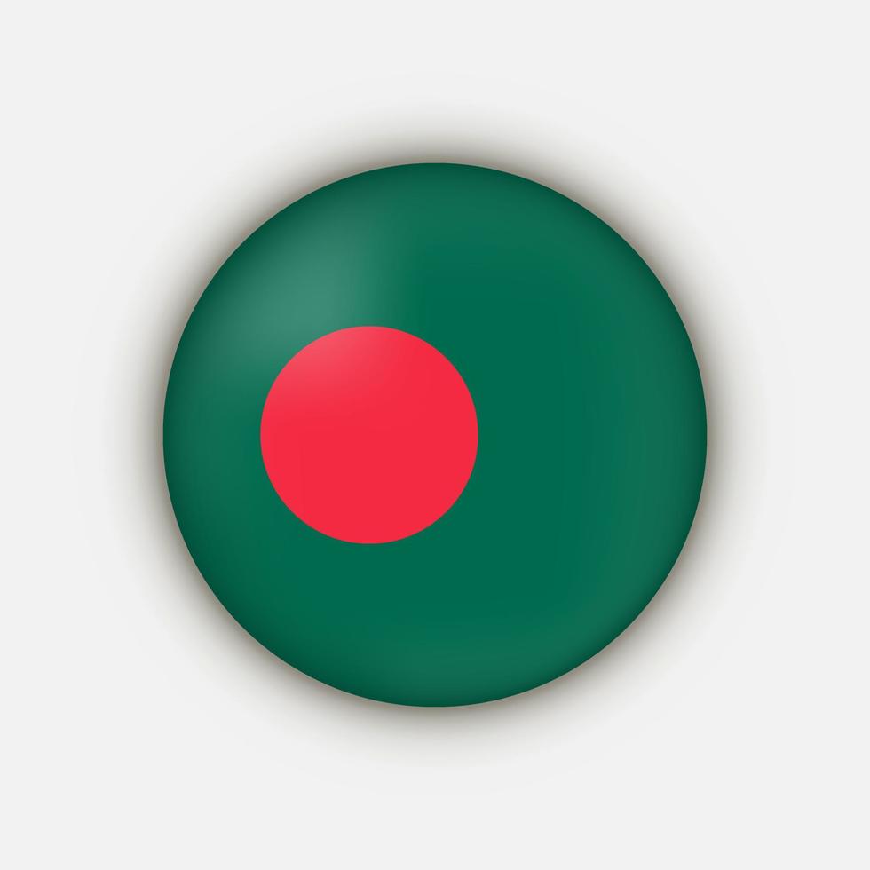 Country Bangladesh. Bangladesh flag. Vector illustration.