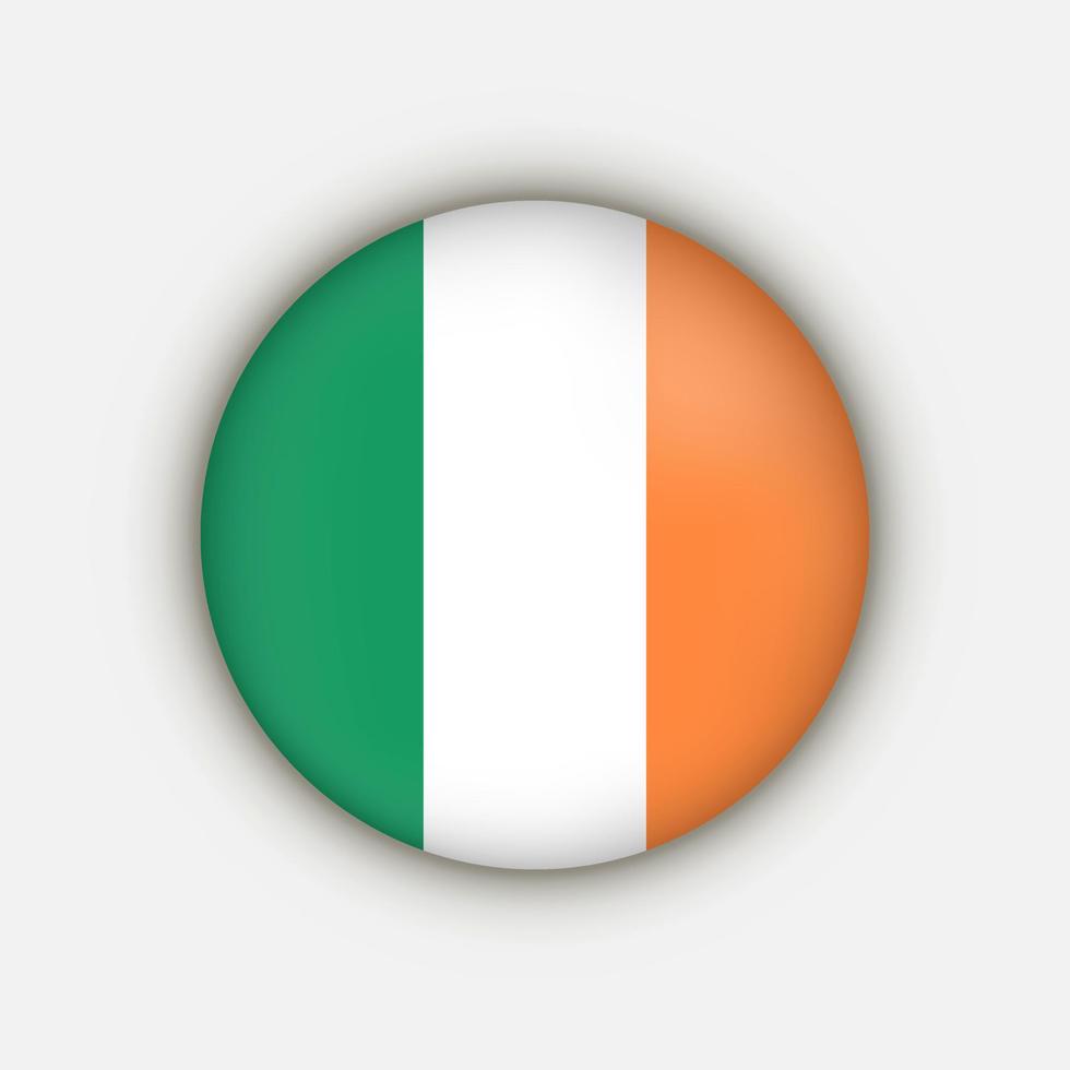 país irlanda. bandera de irlanda ilustración vectorial vector