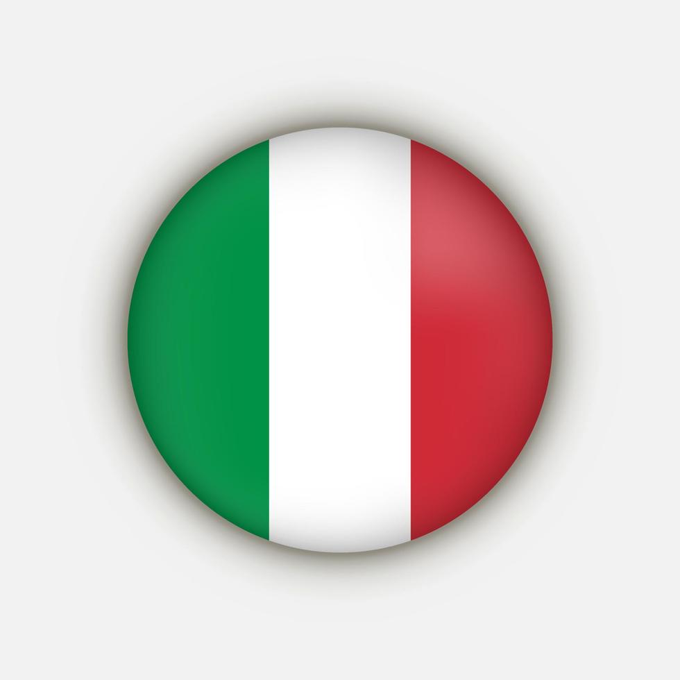 país italia. bandera de italia ilustración vectorial vector