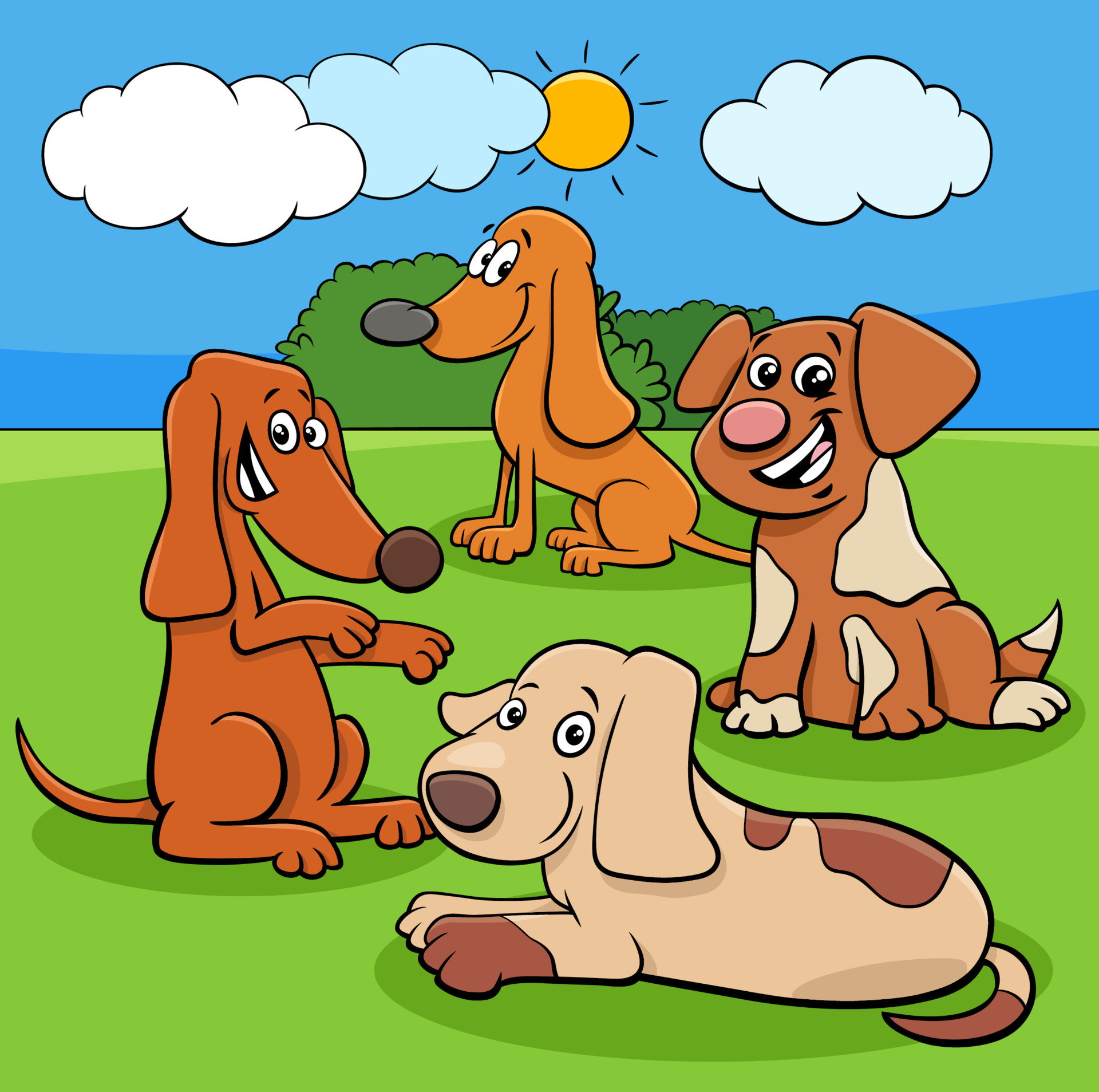 cartoon dogs and puppies funny characters group 6876430 Vector Art at Vecteezy cartoon dogs and puppies funny characters group 6876430 Vector Art at Vecteezy