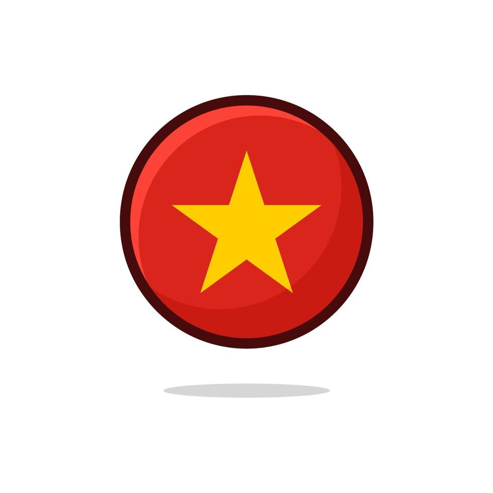 Vietnam Flag Icon vector