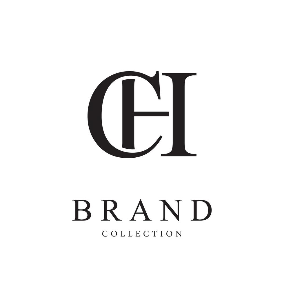 Letter CH vector logo design symbol  icon emblem
