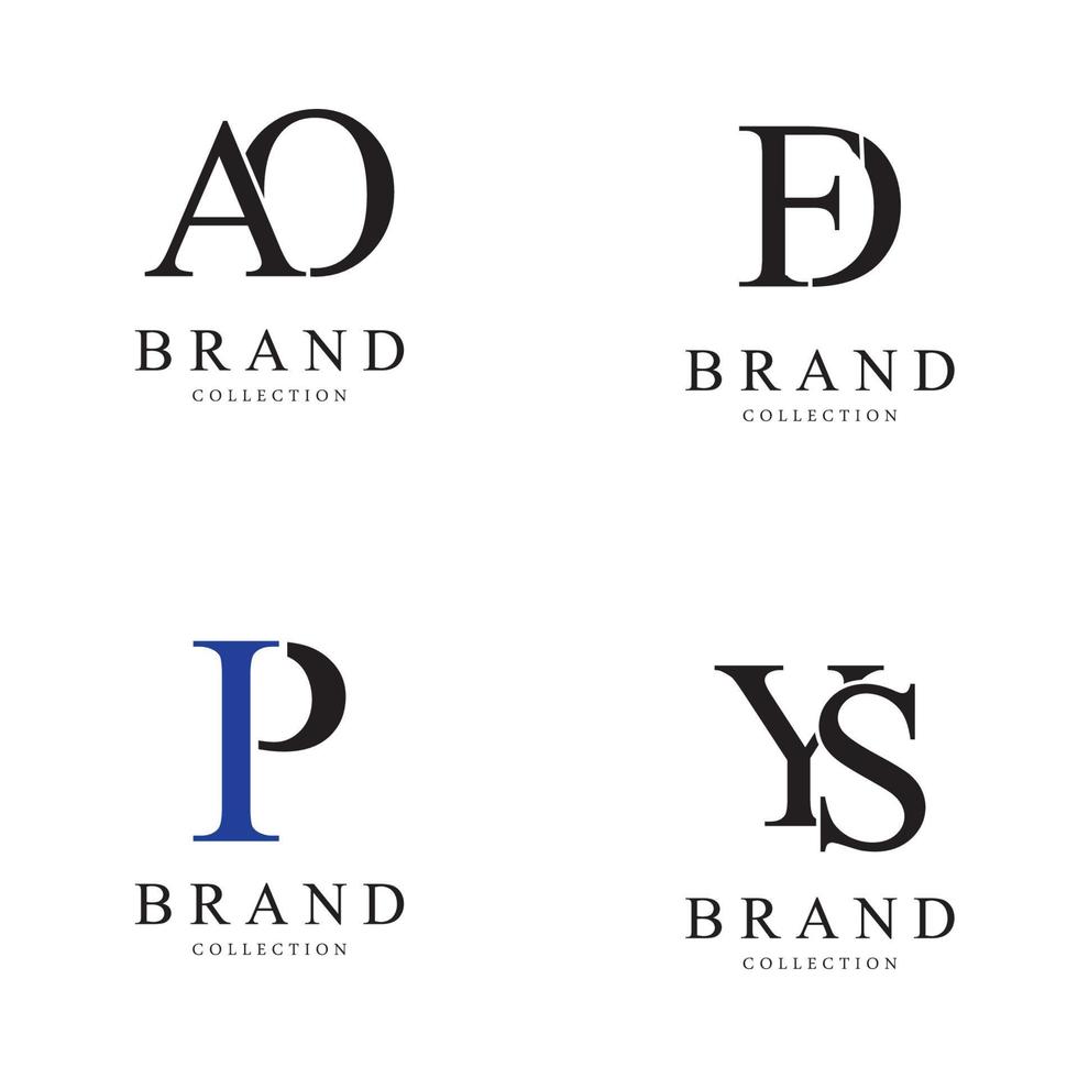 Letter vector logo design symbol  icon emblem