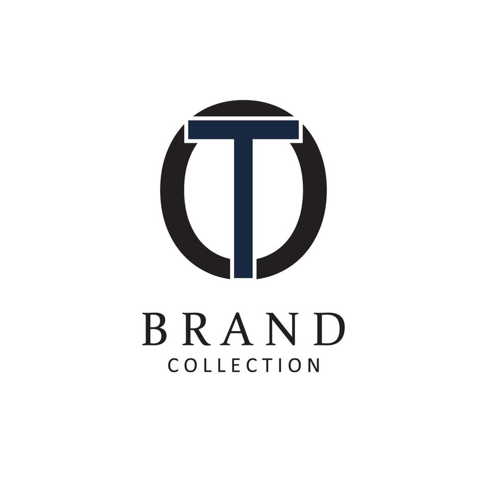 Letter OT vector logo design symbol  icon emblem