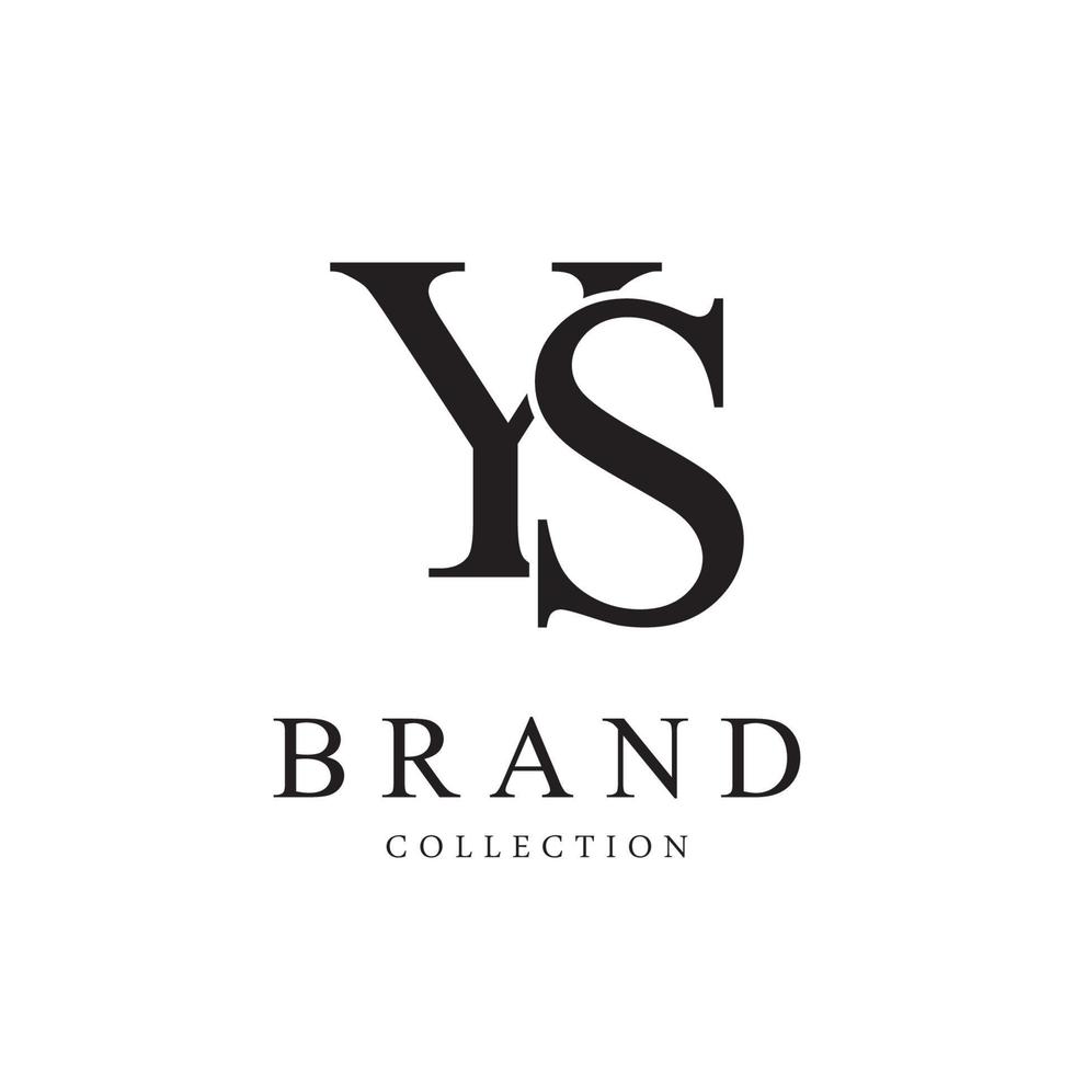 Letter YS vector logo design symbol  icon emblem
