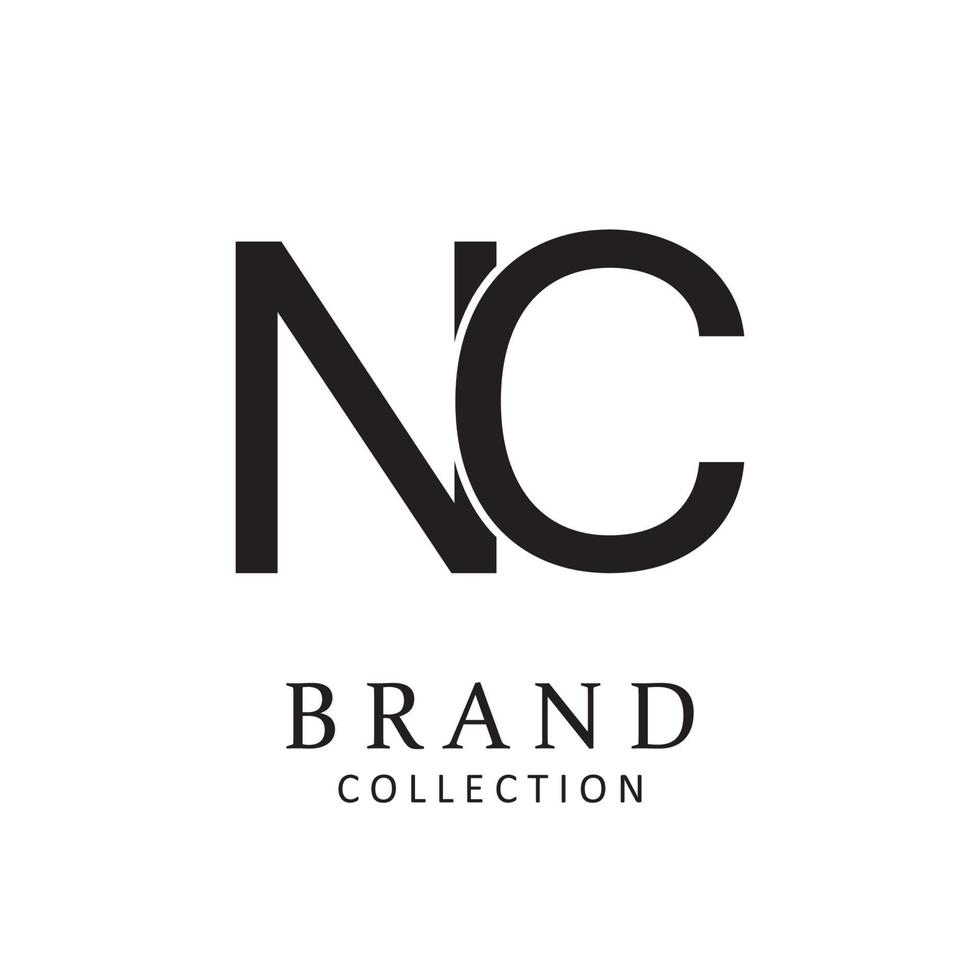 Letter NC vector logo design symbol  icon emblem