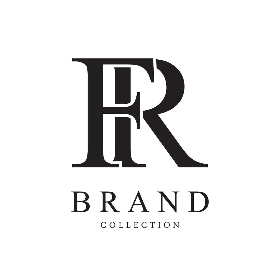 Letter FR vector logo design symbol  icon emblem